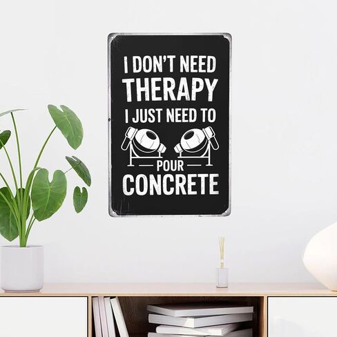 8X12 Inches Concrete Worker Concreter Concrete Builder Signs Poster Wall Plaques For Home,Outdoor Garden,Patio Decoration With Quotes Wall Art Vintage Aesthetic Room in Saudi Arabia