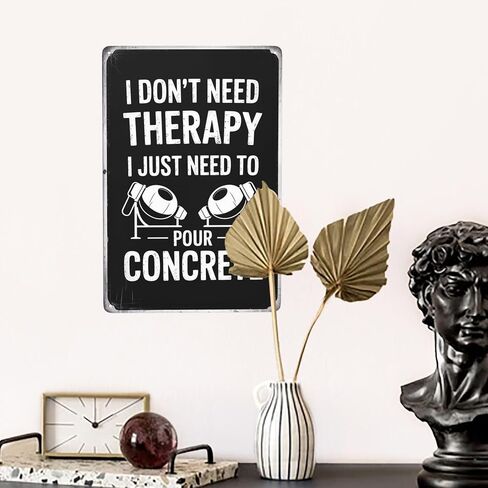 8X12 Inches Concrete Worker Concreter Concrete Builder Signs Poster Wall Plaques For Home,Outdoor Garden,Patio Decoration With Quotes Wall Art Vintage Aesthetic Room in Saudi Arabia