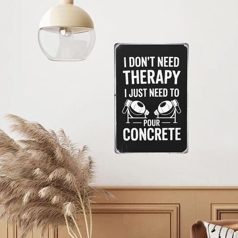 8X12 Inches Concrete Worker Concreter Concrete Builder Signs Poster Wall Plaques For Home,Outdoor Garden,Patio Decoration With Quotes Wall Art Vintage Aesthetic Room in Saudi Arabia