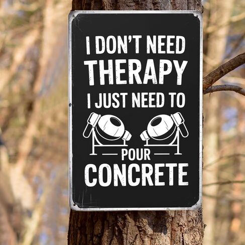 8X12 Inches Concrete Worker Concreter Concrete Builder Signs Poster Wall Plaques For Home,Outdoor Garden,Patio Decoration With Quotes Wall Art Vintage Aesthetic Room in Saudi Arabia