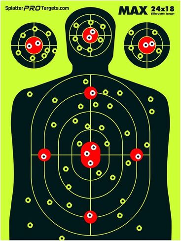 24x18 Extra Large Splatter Targets. Two Color Splatter to Easily See Your Shots! Bright Fluorescent Yellow and White Splatter. in Kuwait