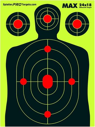 24x18 Extra Large Splatter Targets. Two Color Splatter to Easily See Your Shots! Bright Fluorescent Yellow and White Splatter. in Kuwait