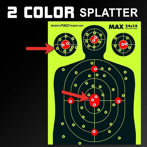 24x18 Extra Large Splatter Targets. Two Color Splatter to Easily See Your Shots! Bright Fluorescent Yellow and White Splatter. in Kuwait