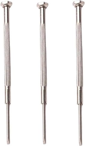 Silver 3Pcs Woodwind Repair Tool Set, Precision Screwdriver and Spring Hook for Saxophone, Clarinet, Flute – Stainless Steel Non-Slip Electric Screwdriver for Instrument Maintenance, Trumpets in Saudi Arabia