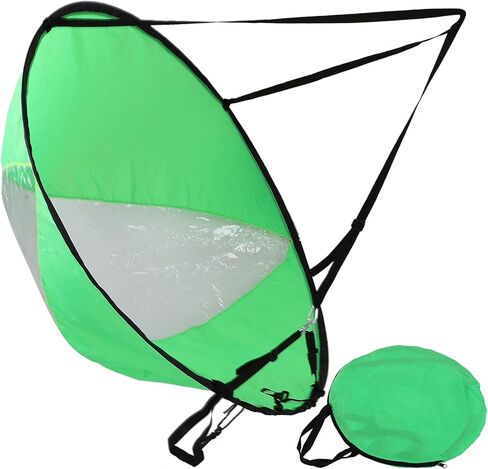 EVTSCAN Kayak Sails, 43 Inch Foldable Downwind Windsurfing Sails Kit Upwind Wind Paddle Sail for Kayak Boat Sailboat Canoe in Kuwait