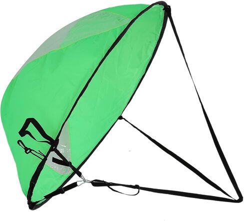 EVTSCAN Kayak Sails, 43 Inch Foldable Downwind Windsurfing Sails Kit Upwind Wind Paddle Sail for Kayak Boat Sailboat Canoe in Kuwait