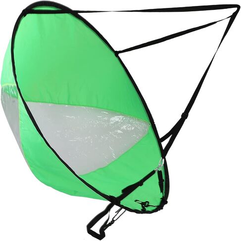 EVTSCAN Kayak Sails, 43 Inch Foldable Downwind Windsurfing Sails Kit Upwind Wind Paddle Sail for Kayak Boat Sailboat Canoe in Kuwait
