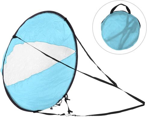 EVTSCAN Kayak Sails, 43 Inch Foldable Downwind Windsurfing Sails Kit Upwind Wind Paddle Sail for Kayak Boat Sailboat Canoe in Kuwait