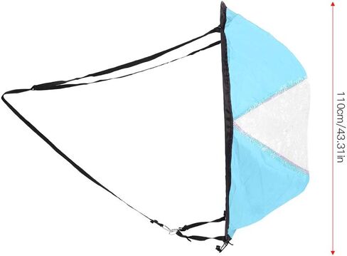 EVTSCAN Kayak Sails, 43 Inch Foldable Downwind Windsurfing Sails Kit Upwind Wind Paddle Sail for Kayak Boat Sailboat Canoe in Kuwait