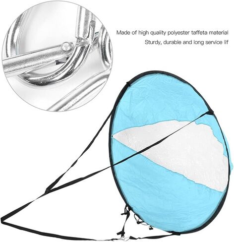 EVTSCAN Kayak Sails, 43 Inch Foldable Downwind Windsurfing Sails Kit Upwind Wind Paddle Sail for Kayak Boat Sailboat Canoe in Kuwait