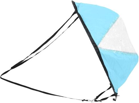 EVTSCAN Kayak Sails, 43 Inch Foldable Downwind Windsurfing Sails Kit Upwind Wind Paddle Sail for Kayak Boat Sailboat Canoe in Kuwait