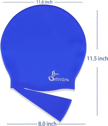 Waterproof Silicone Extra Large Swim Cap with Headband for Braids and Dreadlocks Black Women Girls Men with Long Hair in Saudi Arabia
