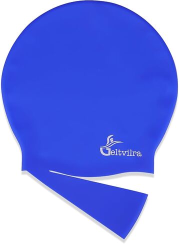 Waterproof Silicone Extra Large Swim Cap with Headband for Braids and Dreadlocks Black Women Girls Men with Long Hair in Saudi Arabia