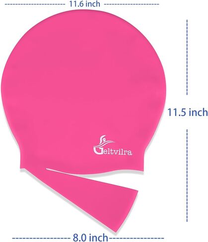 Waterproof Silicone Extra Large Swim Cap with Headband for Braids and Dreadlocks Black Women Girls Men with Long Hair in Saudi Arabia