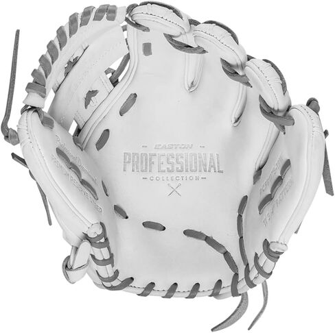 Easton | PROFESSIONAL COLLECTION Fastpitch Softball Glove | Right Hand Throw | 11.75" - Laced Single Post Web | White/Grey in Saudi Arabia
