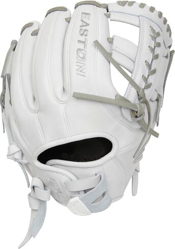 Easton | PROFESSIONAL COLLECTION Fastpitch Softball Glove | Right Hand Throw | 11.75" - Laced Single Post Web | White/Grey in Saudi Arabia