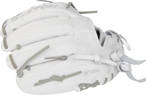 Easton | PROFESSIONAL COLLECTION Fastpitch Softball Glove | Right Hand Throw | 11.75" - Laced Single Post Web | White/Grey in Saudi Arabia