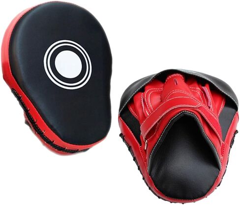 زوج واحد من قفازات الملاكمة المصنوعة من جلد البولي يوريثان مع وسادات ثقب منحنية قابلة للتعديل لتدريبات الملاكمة والتايكوندو والفنون القتالية المختلطة، وأهداف يدوية خفيفة الوزن للغاية مع تأثير عالي الكثافة in Kuwait