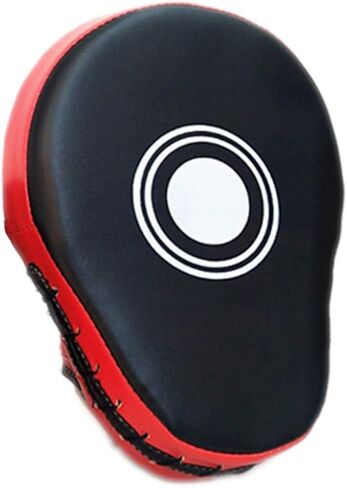 زوج واحد من قفازات الملاكمة المصنوعة من جلد البولي يوريثان مع وسادات ثقب منحنية قابلة للتعديل لتدريبات الملاكمة والتايكوندو والفنون القتالية المختلطة، وأهداف يدوية خفيفة الوزن للغاية مع تأثير عالي الكثافة in Kuwait