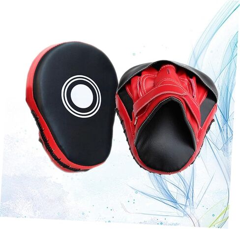 زوج واحد من قفازات الملاكمة المصنوعة من جلد البولي يوريثان مع وسادات ثقب منحنية قابلة للتعديل لتدريبات الملاكمة والتايكوندو والفنون القتالية المختلطة، وأهداف يدوية خفيفة الوزن للغاية مع تأثير عالي الكثافة in Kuwait
