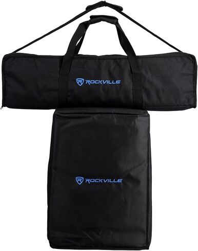 Rockville Titan MIX12A 3200W Peak 12 بوصة نظام PA مع مضخم صوت، خلاط 8 قنوات، صوت بلوتوث، DSP، حقائب سفر in Saudi Arabia