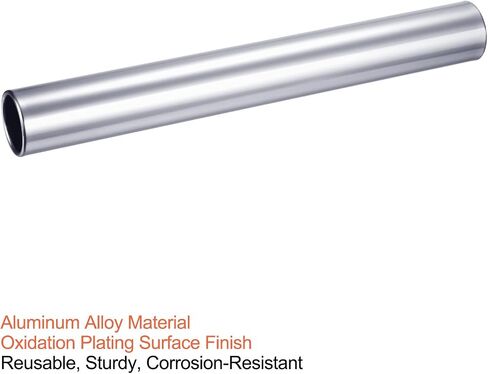عصا سباق التتابع، عصا سباق الجري الميدانية من سبائك الألومنيوم لأدوات الألعاب الرياضية لألعاب القوى في الهواء الطلق، فضي in Saudi Arabia