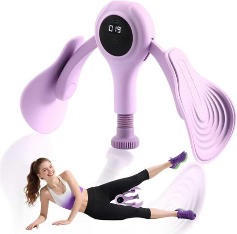 Thigh Master Trainer Kegel Exerciser - Pelvic Floor Exercise Device for Women, Thigh Workout Equipment with Smart Counter, Adjustable Resistance 1-18kg (40lbs), Thigh Master for Toning in Saudi Arabia