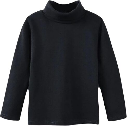 Long Sleeve Shirts for Girls 2025 Turtleneck Tops Winter Warm Soft Long Sleeve Teen Pullover Comfy Basic Clothes in Saudi Arabia