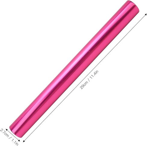 Keenso Relay Race Baton, 3 Pcs Aluminum Alloy Track and Field Relay Baton Sports Relay Race Baton Sports Game Props(Pink) in Saudi Arabia