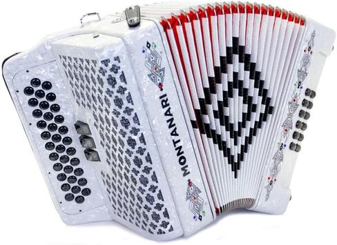 Montanari 3412 3S Accordion GCF White Accordion in Saudi Arabia