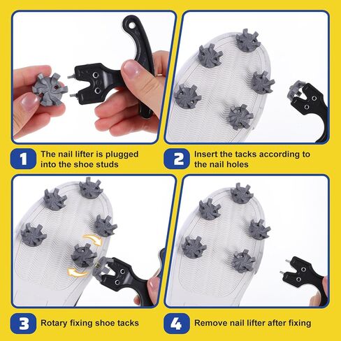 31 pcs 6 mm Golf Spikes for Any Shoe Includes 30 Pcs Golf Spikes Replacement with 1 Black Spanner, Golf Shoe Spikes Replacements for Use on Lawns or Course in Saudi Arabia