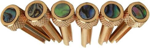 6 Pieces/Set Guitar Strings Nail Metal Acoustic Guitar Bridge Pins Brass Guitar Strings Fixed Cone String Pins String Nails Accessory in Kuwait