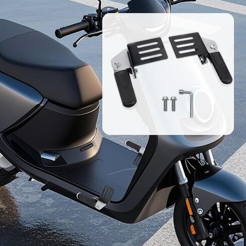 2X Electric Bike Folding Pegs for Foot Non Slip Footrest Foldable Pedals Front Foot Pegs in Saudi Arabia