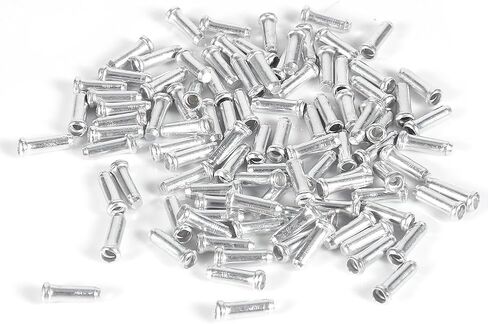 Brake Line, 100PCS 2.5MM Aluminum Alloy Line Stopper Kit Shifter Cable Tips Coloful Shifter Cable (Silver) in Saudi Arabia