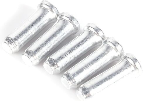 Brake Line, 100PCS 2.5MM Aluminum Alloy Line Stopper Kit Shifter Cable Tips Coloful Shifter Cable (Silver) in Saudi Arabia