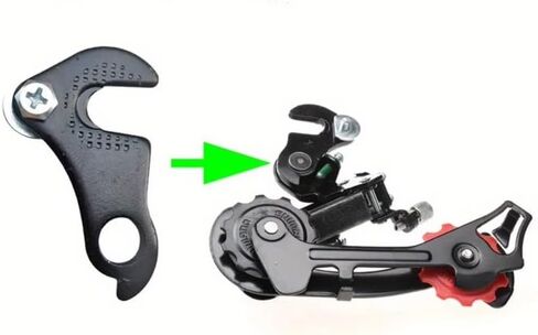 2Pcs Bike Rear Derailleur Hanger Bike Bicycle MTB Rear Gear Mech Derailleur Hanger Dropout Convertor Adapter in Saudi Arabia