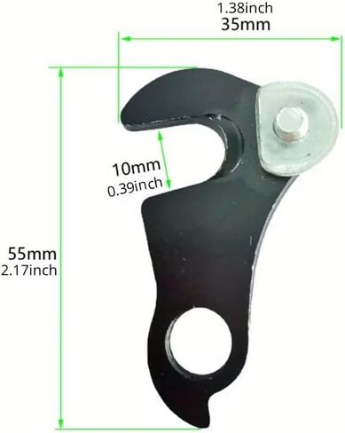 2Pcs Bike Rear Derailleur Hanger Bike Bicycle MTB Rear Gear Mech Derailleur Hanger Dropout Convertor Adapter in Saudi Arabia