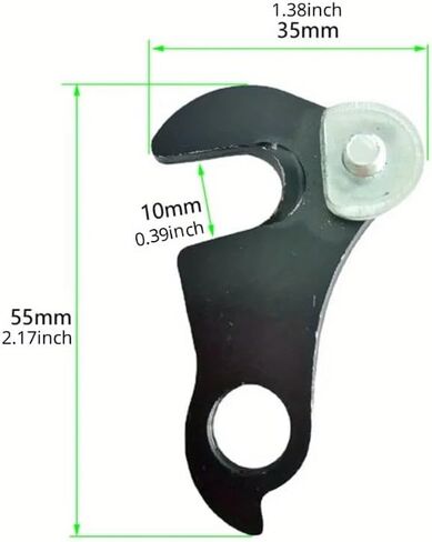 2Pcs Bike Rear Derailleur Hanger Bike Bicycle MTB Rear Gear Mech Derailleur Hanger Dropout Convertor Adapter in Saudi Arabia