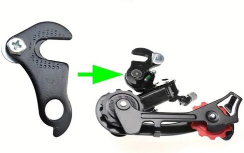 2Pcs Bike Rear Derailleur Hanger Bike Bicycle MTB Rear Gear Mech Derailleur Hanger Dropout Convertor Adapter in Saudi Arabia