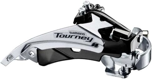 Shimano Tourney FD-TY601-L3 Front Derailleur - 6/7/8 سرعات، ثلاثي، أرجوحة علوية، سحب مزدوج، 31.8/34.9 مم، سلسلة 63-66 درجة in Saudi Arabia