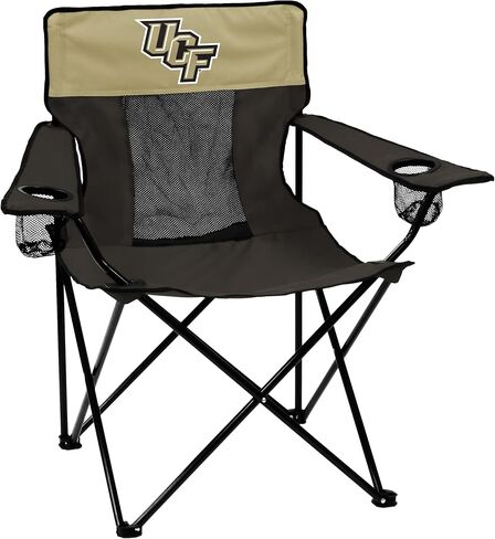 كرسي النخبة من العلامات التجارية NCAA Central Florida Golden Knights، كرسي للكبار للجنسين مع حامل كوبين، مقاس واحد، لون الفريق in Saudi Arabia