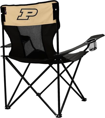 Logo Brands NCAA Purdue Boilermakers Elite Chair, Unisex Adult Chair with Two Cup Holder, One Size, Team Color in Saudi Arabia