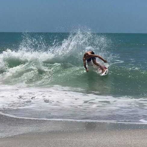 USA Made 41" Slapfish Skimboard - Fiberglass & Carbon - Riders up to 140 lbs - with Traction Deck Grip - Kids & Adults - 4 Colors in Saudi Arabia