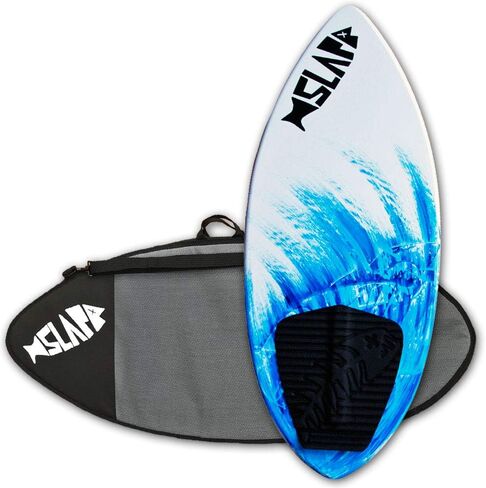 USA Made 41" Slapfish Skimboard - Fiberglass & Carbon - Riders up to 140 lbs - with Traction Deck Grip - Kids & Adults - 4 Colors in Saudi Arabia