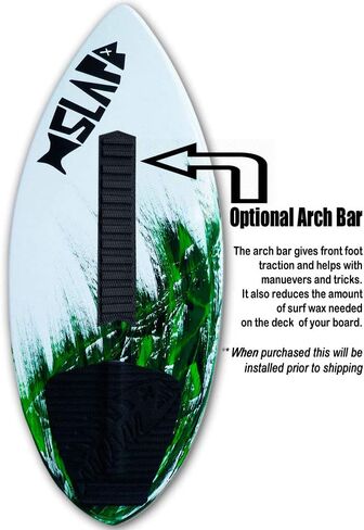 USA Made 41" Slapfish Skimboard - Fiberglass & Carbon - Riders up to 140 lbs - with Traction Deck Grip - Kids & Adults - 4 Colors in Saudi Arabia