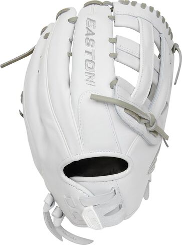Easton | PROFESSIONAL COLLECTION Fastpitch Softball Glove | Left Hand Throw | 13" - Pro H-Web | White/Grey in Saudi Arabia