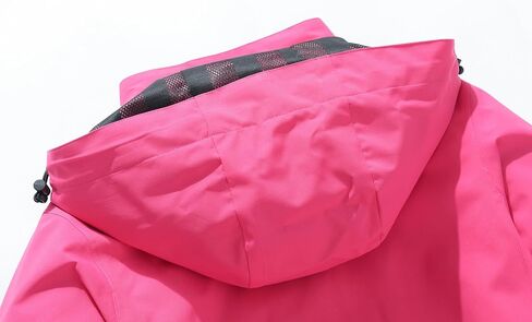 سترة مطر نسائية خفيفة الوزن مقاومة للماء مع غطاء للرأس ومضادة للرياح في الهواء الطلق للمشي لمسافات طويلة وسترة واقية للسفر in Saudi Arabia
