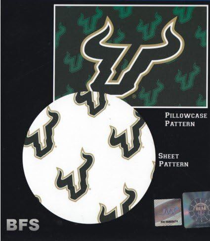 طقم ملاءات مزدوجة مقاس XL من Northwest USF South Florida Bulls مع غطاء وسادة - طويل جدًا in Saudi Arabia