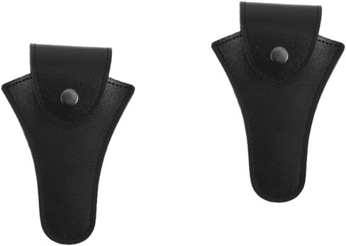 Yardwe 1 PC Portable Cowhide Horn Bag Cover Durable Lost Musical Instrument Protector Lightweight Black Storage Bag for Mouthpieces and Accessories in Saudi Arabia