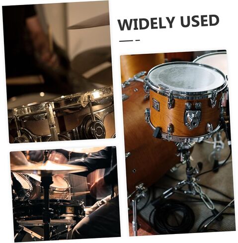 TOYANDONA Hi Hat Tambourine Bell ملحق الصنج ذو الصف المزدوج لمجموعة الطبول صوت محمول خفيف الوزن للعروض، حواف ناعمة للاستخدام الآمن in Saudi Arabia